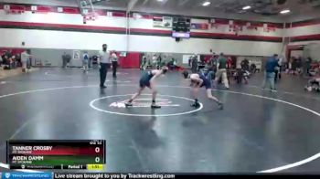 106 lbs Quarterfinal - Tanner Crosby, Mt Spokane vs Aiden Damm, Mt Spokane