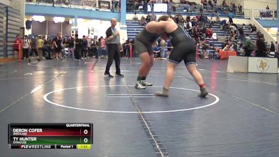 285 lbs Quarterfinal - Deron Cofer, Westlake vs Ty Hunter, Syracuse