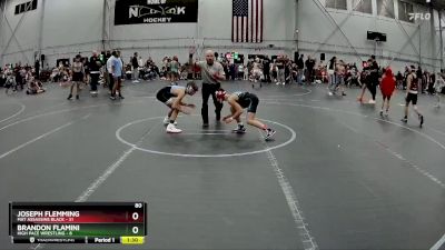 80 lbs Round 2 (4 Team) - Joseph Flemming, Mat Assassins Black vs BRANDON FLAMINI, High Pace Wrestling