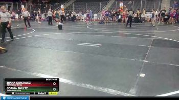 112 lbs Cons. Semi - Diana Gonzalez, Team California vs Sophia Shultz, Team Nebraska