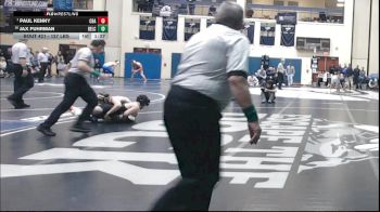 127 lbs Semifinal - Paul Kenny, Christian Brothers Academy vs Jax Fuhrman, Delone Catholic