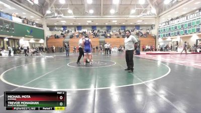 215 lbs Semifinal - Michael Mota, Ramona vs Trevor Monaghan, Rancho Bernardo