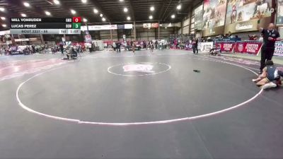 55 lbs 1st Place Match - Will VonRuden, Glendive Mat Devils vs Lucas Perez, Bear Cave Wrestling