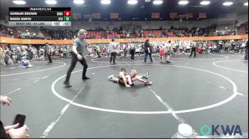 61 lbs 5th Place - Gunnar Brown, Duncan Demon Wrestling vs Riggs Smith, Hinton Takedown Club