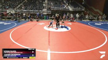 56 lbs Cons. Round 1 - Kyson Faupel, Top Of The Rock Wrestling Club vs Cayden Dickerson, North Big Horn Rams