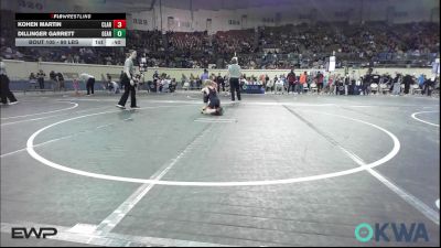90 lbs Consolation - Kohen Martin, Claremore Wrestling Club vs Dillinger Garrett, Geary