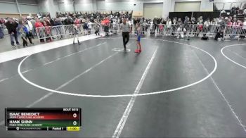 67 lbs Quarterfinal - Isaac Benedict, Sebolt Wrestling Academy vs Hank Shinn, Moen Wrestling Academy