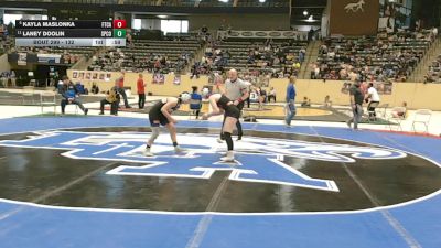 132 lbs Cons. Semi - Kayla Maslonka, Fort Campbell vs Laney Doolin, Spencer County