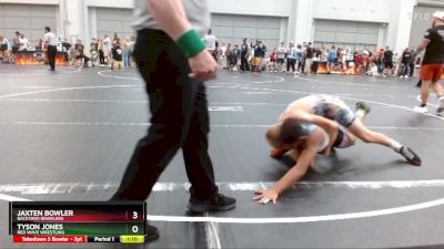 105 lbs Cons. Semi - Tyson Jones, Red Wave Wrestling vs Jaxten Bowler, Backyard Brawlers