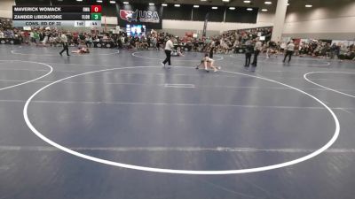 67 lbs Cons. Rd Of 32 - Maverick Womack, Roundtree Wrestling Academy vs Zander Liberatore, Florida