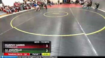 113 Boys Champ. Round 1 - Aj Jaramillo, Dolores Huerta vs Murphy Harris, Purebred Elite