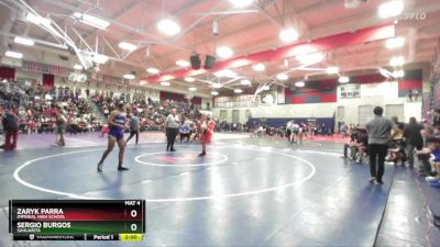 157 lbs Champ. Round 1 - Sergio Burgos, Sahuarita vs Zaryk Parra, Imperial High School