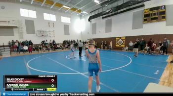 105 lbs Champ. Round 1 - Kannon Owens, Lovell Middle School vs Silas Dickey, Thermopolis Middle School
