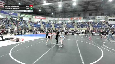 80 lbs Semifinal - Baylor Garrison, Montrose Elite vs Seaver Humphrey, Bear Cave WC