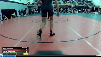 160 lbs Champ. Round 1 - Jesse Derringer, Brownsburg Wrestling Club vs Dirk Rumfelt, Indiana