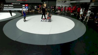 165 lbs Chase Young, SAWA - Sacramento Area Wrestling Association vs Isaac Padilla, SJWA - San Joaquin Wrestling Association