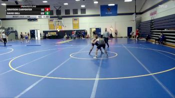 165 lbs Consolation 1st - David Dell, Oklahoma Wesleyan vs Grayson Carpenter, Carl Albert State