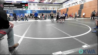 61 lbs Consi Of 4 - August Nowka, Newcastle Youth Wrestling vs Michael Holloway, Team Nomad