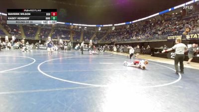 85 lbs Round Of 32 - Maverik Wilson, Bishop McCort vs Kasey Kennedy, Bangor