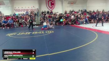 132 lbs Champ. Round 1 - Matthew Archuleta, Center vs Jeremiah Stalling, Buckeye Union