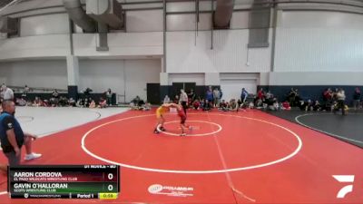 80 lbs Quarterfinal - Aaron Cordova, El Paso Wildcats Wrestling Club vs Gavin O`Halloran, Scots Wrestling Club