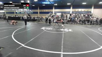 144 lbs Semifinal - Adam Vasquez, Rough House vs Bryson Constantino, Elite Force WC
