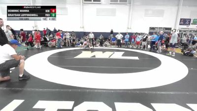 153 lbs Quarterfinal - Dominic Manna, Rebellion-HS vs Braydan Leffingwell, Pheonix Wrestling-Red-HS