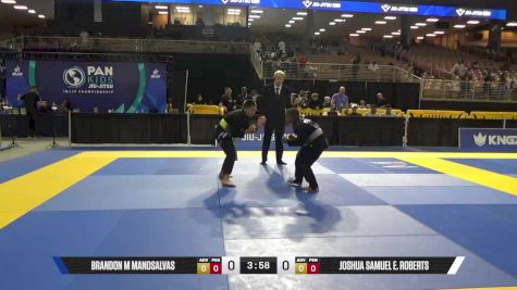 Joshua Samuel E. Roberts vs Brandon M Manosalvas 2025 Pan Kids Jiu-Jitsu IBJJF Championship