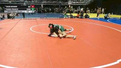 5A 125 lbs Champ. Round 1 - Sage Mosier, Azle vs Elena Franco, Corpus Christi King