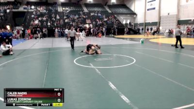 149 lbs Champ. Round 1 - Caleb Nadig, Chadron State vs Lukas Zodrow, Cloud County Community College