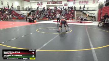 105 lbs Quarterfinal - Akemah McClendon, Clinton vs Cooper Hamilton, Iowa City High