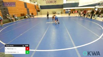 155 lbs Consolation - Eric Martinez, Tahlequah Wrestling Club vs Braydon Zimmerman, Lions Wrestling Academy