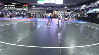 1A-4A 215 Cons. Round 3 - Kyler Wooten, North Sand Mountain vs Isaac Manzano, Escambia County