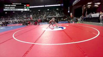 140 lbs Cons. Round 2 - Ryley Knight, Wright vs Brylee Caster, Newcastle