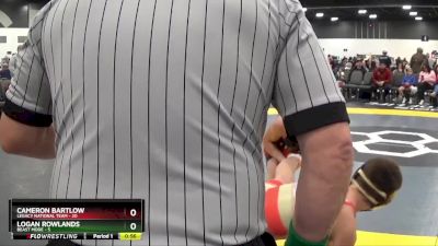 105 lbs Quarterfinals (8 Team) - Cameron Bartlow, Legacy National Team vs Logan Rowlands, Beast Mode