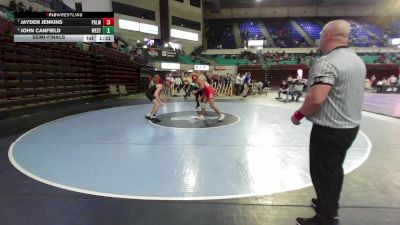 165 lbs Semifinal - Jayden Jenkins, Palmetto vs John Canfield, West-Oak