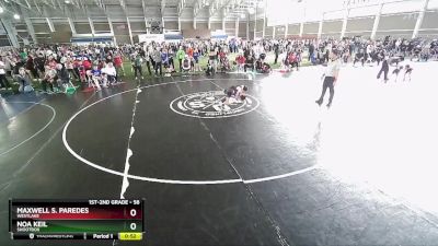 58 lbs Cons. Semi - Maxwell S. Paredes, Westlake vs Noa Keil, Shootbox