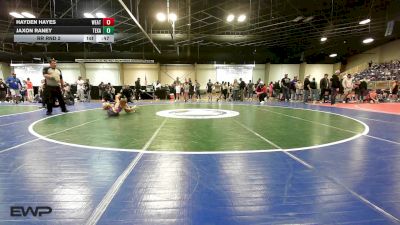 73-76 lbs Rr Rnd 2 - Hayden Hayes, Weatherford Youth Wrestling vs Jaxon Raney, Texas Elite
