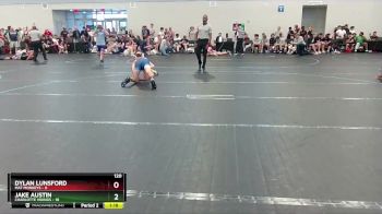 120 lbs Round 2 (6 Team) - Jake Austin, Charlotte Vikings vs Dylan Lunsford, Mat Monkeys