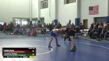 133 lbs Cons. Round 1 - Patrick Snoke, Pennsylvania College Of Technology vs Chris Dean, Rochester Institute Of Technology