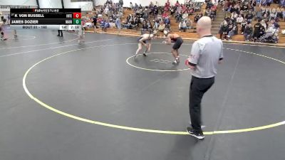 165 lbs Champ. Round 1 - Kvon Russell, Indiana Tech vs James Dozier, Marian University (IN)