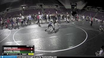 92 lbs 3rd Place Match - Nathaniel Perkins, Black Fox Wrestling Academy vs Brayden Yakich, Black Fox Wrestling Academy