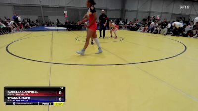 135 lbs Round 3 (8 Team) - Isabella Campbell, North Carolina vs Tiyanna Mack, South Carolina