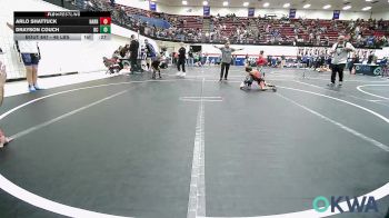 46 lbs 3rd Place - Arlo Shattuck, Harrah vs Drayson Couch, Del City Little League