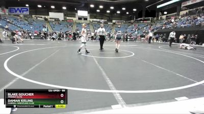 88 lbs Champ. Round 1 - Blake Goucher, Prodigy Elite vs Damian Kisling, Carroll Wrestling Club