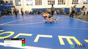 58 lbs Round Of 16 - Jonas Tarrant, Bridge Creek Youth Wrestling vs Canyon Jones, Tecumseh Youth Wrestling