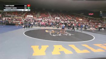 140 lbs Cons. Round 2 - Abby Fager, Eudora HS vs Kennedy Smith, Holton HS