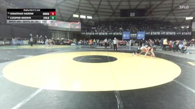 Boys 3A 165 lbs Cons. Round 2 - Cooper Brown, Central Valley vs Jonathan Hardin, Kennewick