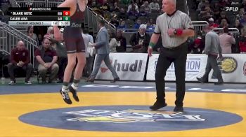 120 lbs Champ. Round 1 - Blake Getz, Roncalli vs Caleb Asa, Garrett High School