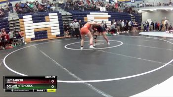 130 lbs. Champ. Round 3 - Kaylan Hitchcock, Olathe North vs Lily Barker, Owensville